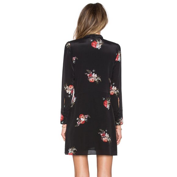 The Kooples Floral Tie Neck Dress ASO Anastasia Steele - Picture 4 of 11